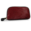 CARMICHAEL - Ladies Brown Red Leather Cowhide Wristlet Wallet Purse  - Belt N Bags