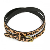 MANLY -Women's Leopard Print Genuine Leather Belt  - Belt N Bags