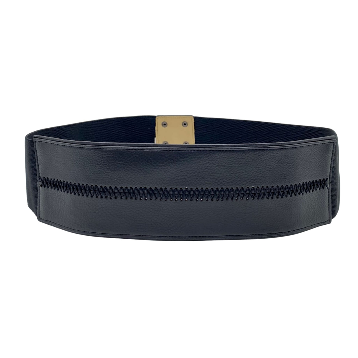 Ana - Women's Black Wide Waist Belt | BeltNBags