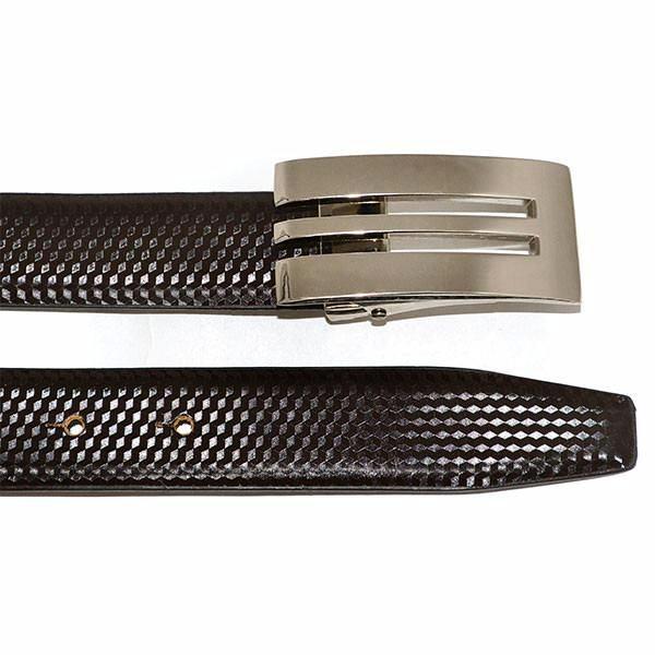 ASHER - Mens Brown Genuine Reversible Leather Belt  - Belt N Bags