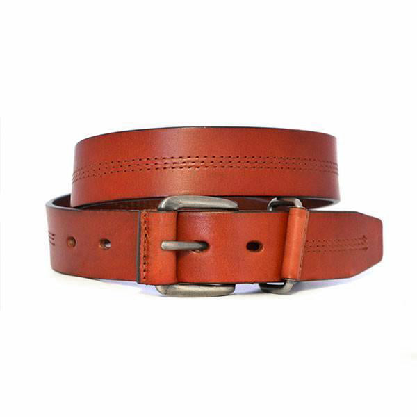 BENJI - Mens Brown Genuine Leather Belt freeshipping - BeltNBags