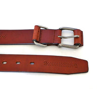 BENJI - Mens Brown Genuine Leather Belt  - Belt N Bags