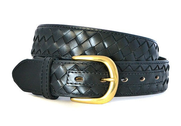 BRADLEY - Mens Black Genuine Leather Belt  - Belt N Bags