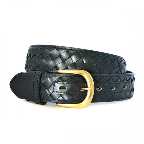 BRADLEY - Mens Black Genuine Leather Belt  - Belt N Bags