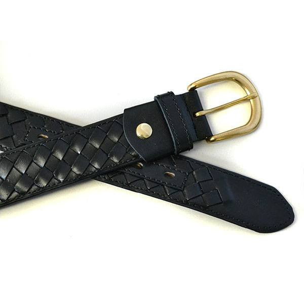 BRADLEY - Mens Black Genuine Leather Belt  - Belt N Bags