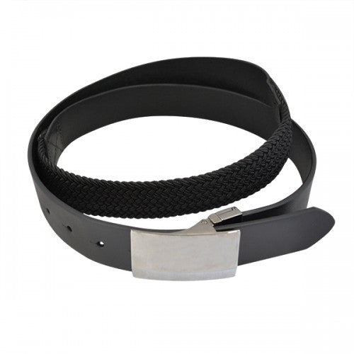 BRIXTON - Mens Black Genuine Leather Flexi-Belt  - Belt N Bags