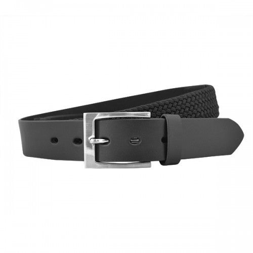 RALPH - Mens Black Genuine Leather BIG SIZE Flexi-Belt  - Belt N Bags