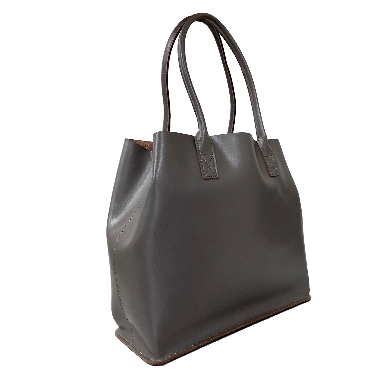 BIRCHGROVE - Women's Grey Genuine Leather Tote Bag freeshipping - BeltNBags
