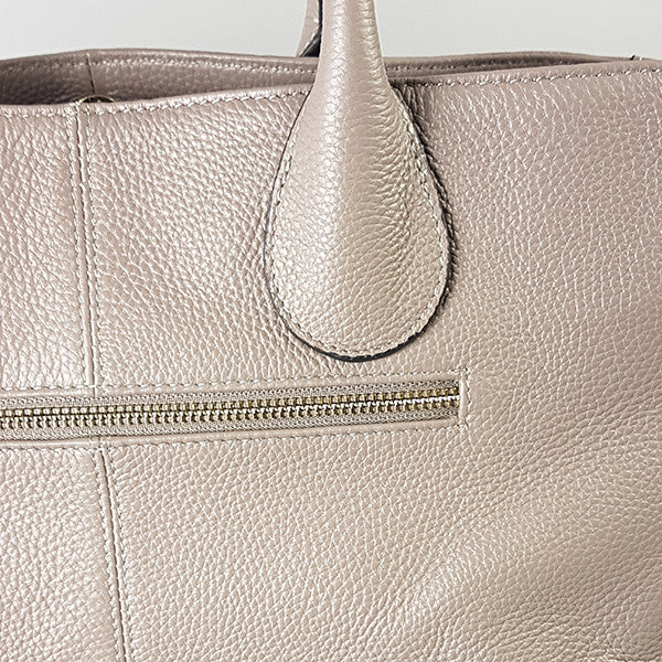 BRIGHTON - Storm Pebbled Leather Handbag  - Belt N Bags