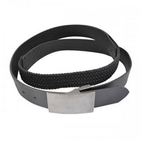CLIVE - Mens Black Genuine Leather Flexi-Belt  - Belt N Bags