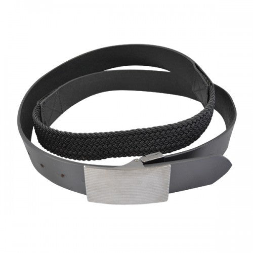 CLIVE - Mens Black Genuine Leather Flexi-Belt  - Belt N Bags