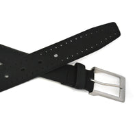 CREWE - Mens Black Premium Leather Belt  - Belt N Bags