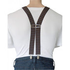 CURTIS - Mens Blue & Orange Fashion Braces  - Belt N Bags