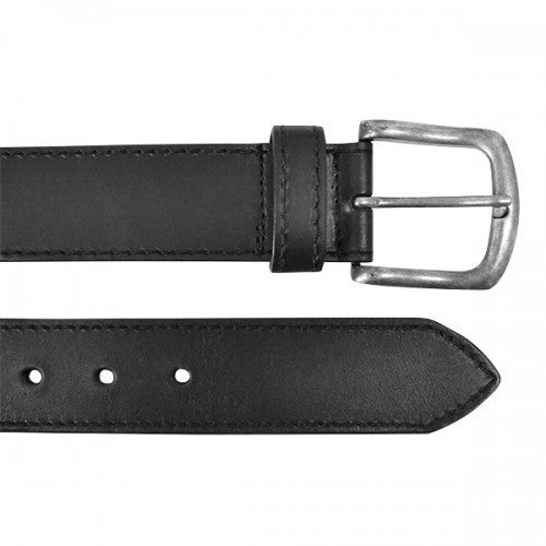 DAMIEN - Mens Black Genuine Leather Flexi-Belt  - Belt N Bags