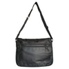 JAMIESON - Mens Black Faux Leather Messenger Bag  - Belt N Bags