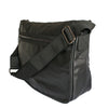 JAMIESON - Mens Black Faux Leather Messenger Bag  - Belt N Bags