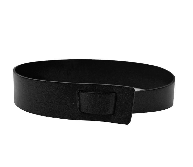 SEAFORTH - Women's Black Genuine Leather Knot Waist belt freeshipping - BeltNBags