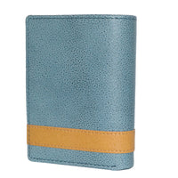 JUSTIN - Teal and Tan Genuine Leather Wallet  - Belt N Bags