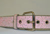 BETTY - Girls Pink Glittery PU Belt  - Belt N Bags