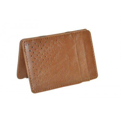LINCOLN -  Mens Tan Light Flip Faux Leather Magic Wallet  - Belt N Bags