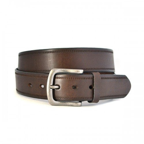 DUNDEE - Mens Brown Genuine Leather Belt  - Belt N Bags
