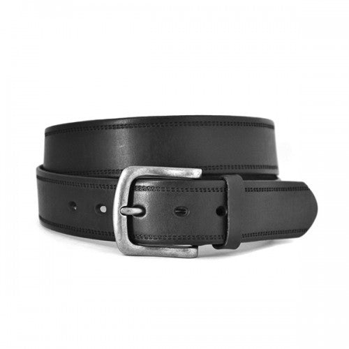 DUNDEE - Mens Black Genuine Leather Belt  - Belt N Bags