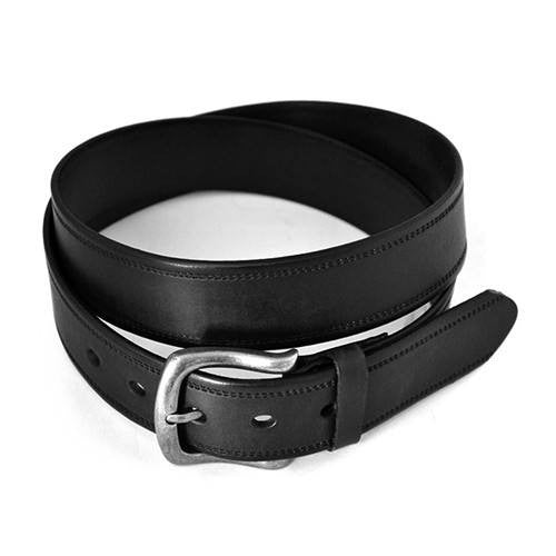 DUNDEE - Mens Black Genuine Leather Belt  - Belt N Bags