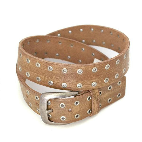 EMILIO - Mens Light Brown  Leather Belt - CLEARANCE  - Belt N Bags