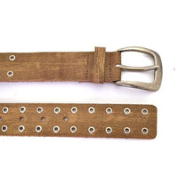 EMILIO - Mens Light Brown  Leather Belt - CLEARANCE  - Belt N Bags