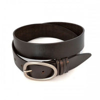 EDWIN - Mens Dark Brown Leather Dress Belt  - Belt N Bags