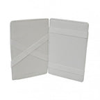 ELLIS - Mens White Genuine Leather Wallet Magic Flip Wallet with Stripes  - Belt N Bags