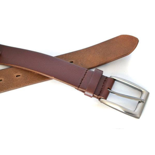 GIOVANNI - Mens Tan Genuine Leather Belt  - Belt N Bags