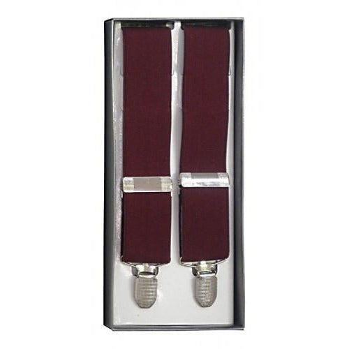 GERALD - Mens Maroon Fashion Braces  - Belt N Bags