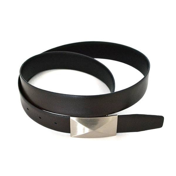 HADLEY - Mens Black Leather Reversible Belt  - Belt N Bags