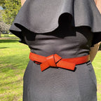 ALEXANDRIA - Women's Tan Genuine Leather Belt freeshipping - BeltNBags