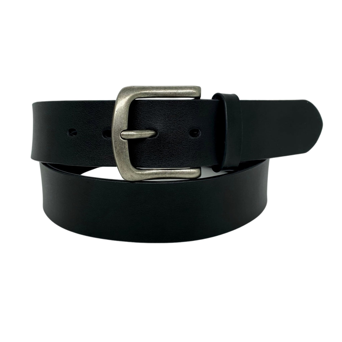 JACOB Men's Belt - Genuine Leather & Silver Buckle - BeltNBags Australia