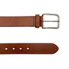 JARROD - Light Tan Belt - Silver Buckle - Genuine Leather Belt Australia| Beltnbags