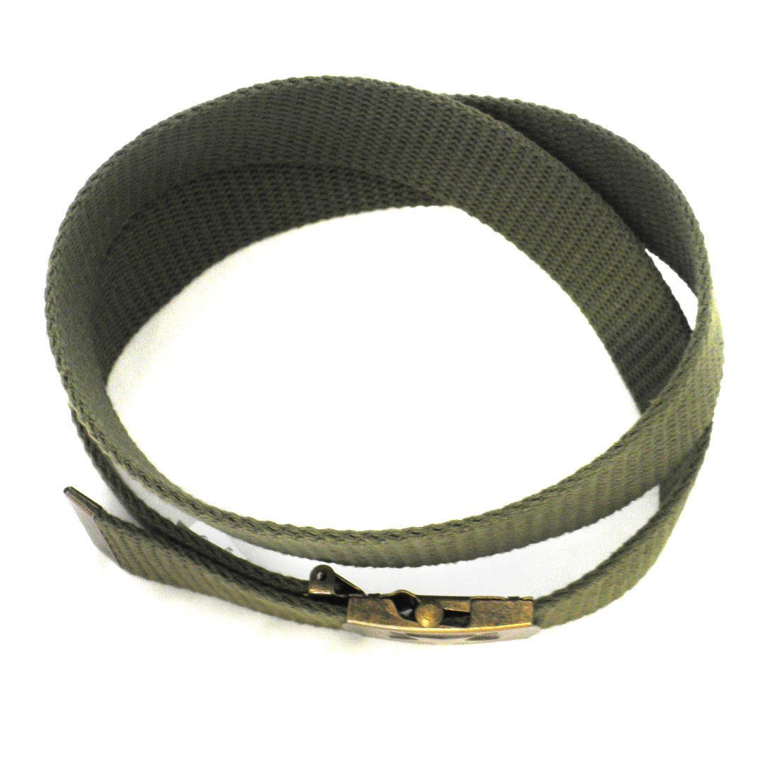 KELSO - Mens Khaki Webbing Belt  - Belt N Bags