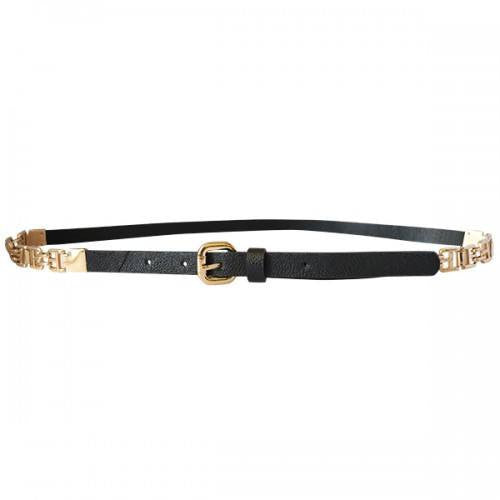 KIERA - Womens Black Faux Leather Belt - CLEARANCE  - Belt N Bags