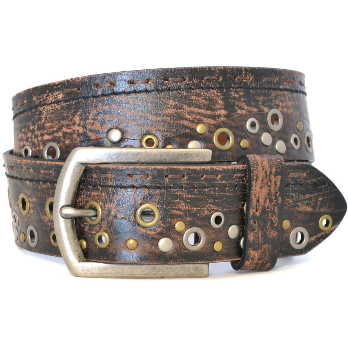 LARS - Mens Brown Leather Belt - CLEARANCE  - Belt N Bags