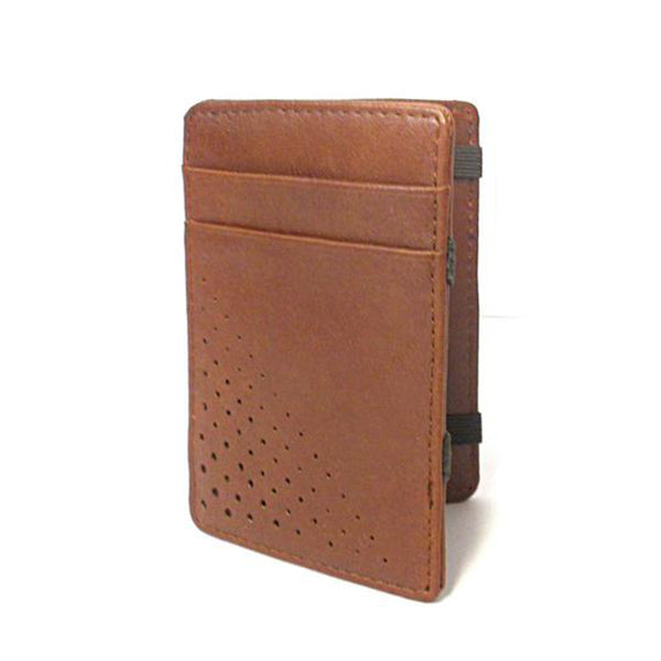 LINCOLN -  Mens Tan Light Flip Faux Leather Magic Wallet  - Belt N Bags