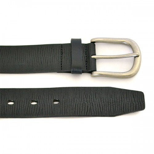 LINCOLN - Mens Black Leather Belt  - Belt N Bags