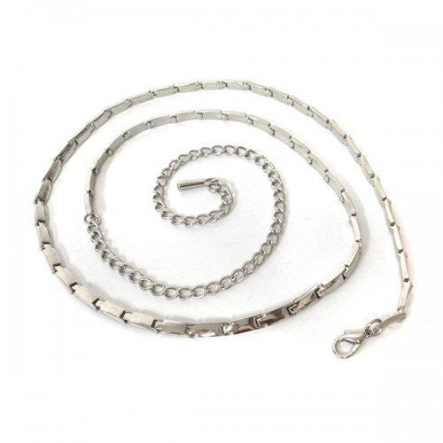 LIZZY - Womens Silver Metal Chain Belt - CLEARANCE  - Belt N Bags