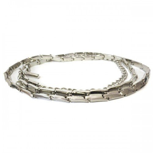 LIZZY - Womens Silver Metal Chain Belt - CLEARANCE  - Belt N Bags