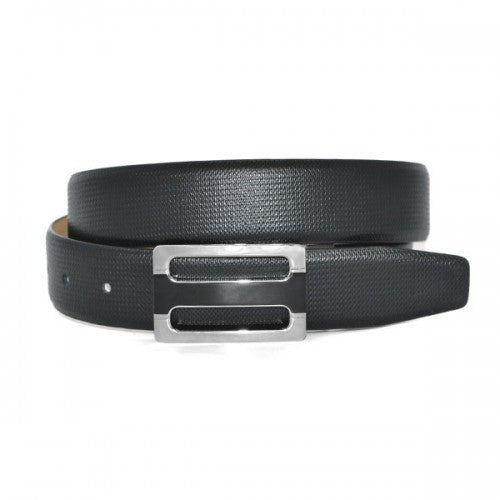 LOURD - Mens Black Leather Belt  - Belt N Bags