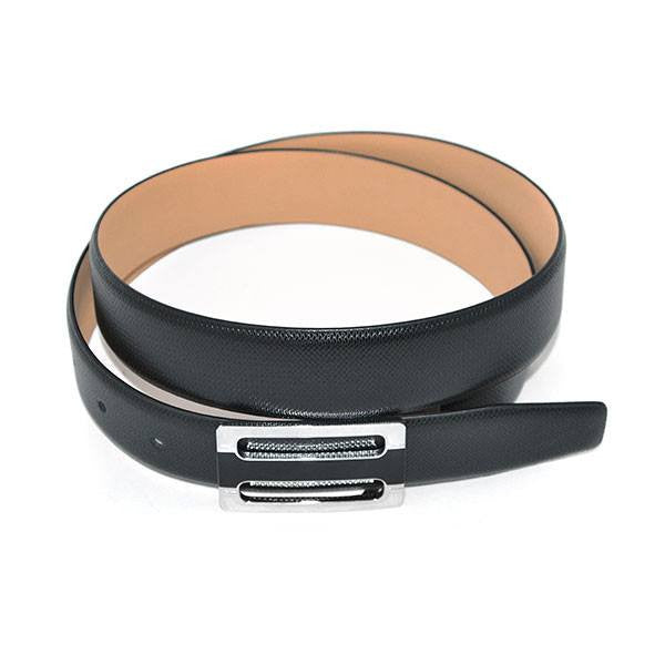 LOURD - Mens Black Leather Belt  - Belt N Bags