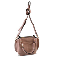 Lucy Blush Vegan Pebbled Leather Soft Handle Bag  - Belt N Bags