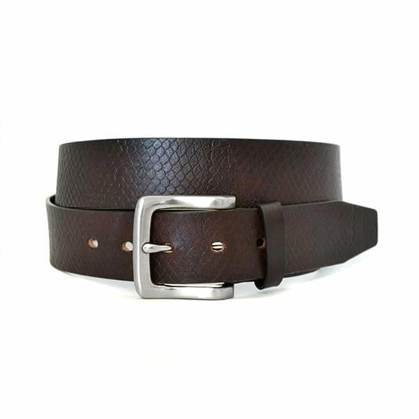 MANLY - Mens Brown Leather Belt freeshipping - BeltNBags