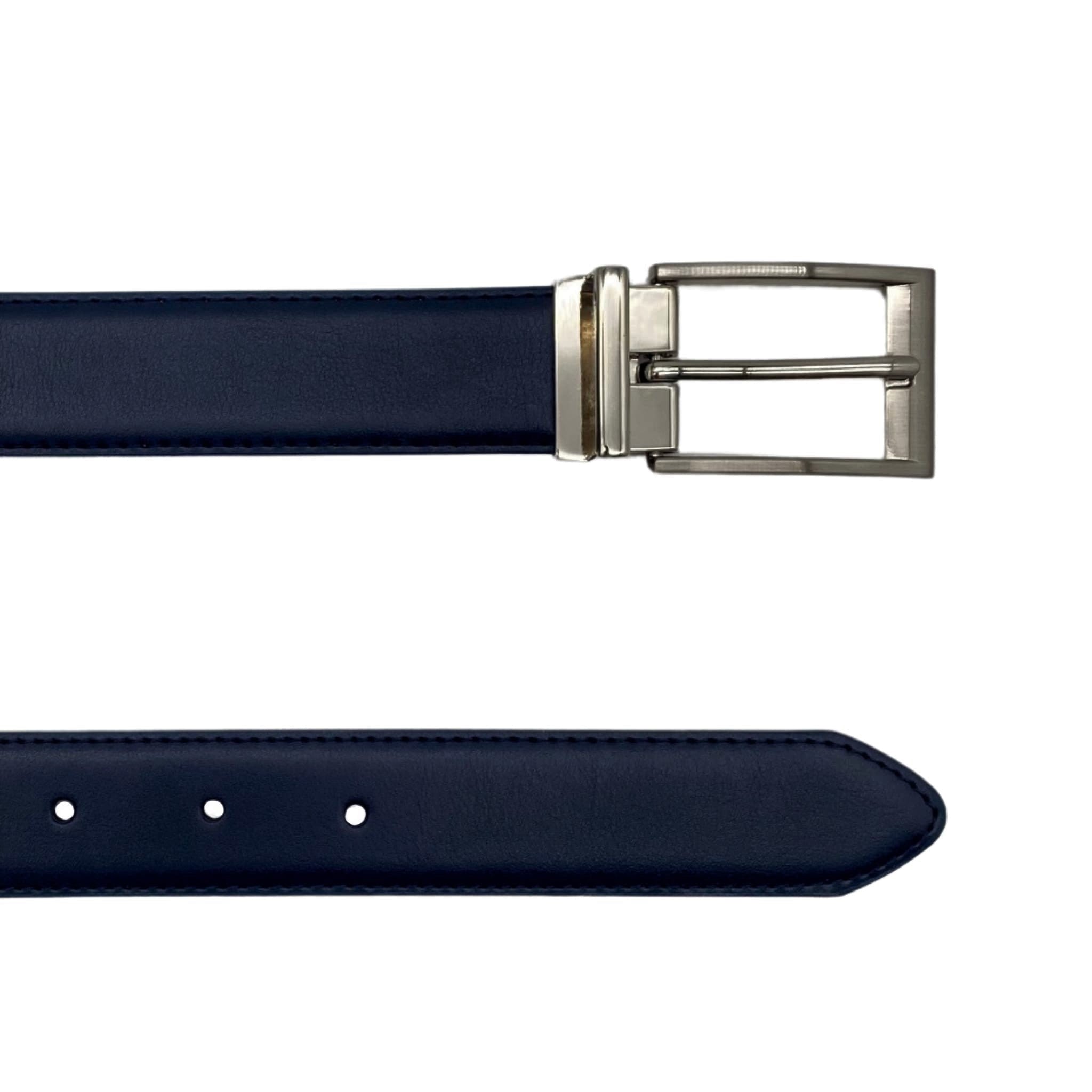 MASON  Navy Genuine Leather Belt for Him - BeltNBags Australia 
