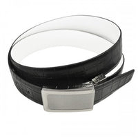MAXWELL - Mens Black Genuine Leather Reversible Belt  - Belt N Bags